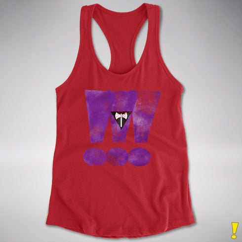 Lesbian Labrys Pride Grunge Exclamation Points Racerback Tank - Red